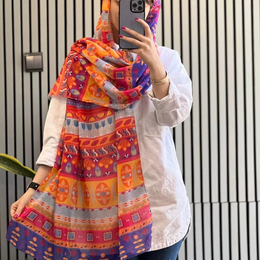 شال لنین لطیف و خنک و کیفیت بالا