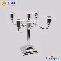 شمعدان پنج شاخه نقره ای یونیک UN-3899