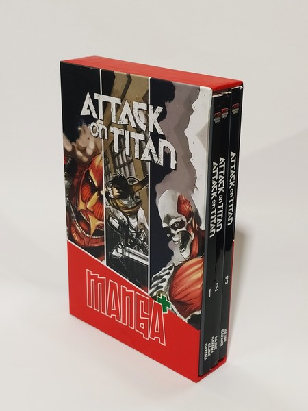 کتاب مانگا پلاس انگلیسی Attac On Titan جلد 1تا3 باقاب کتابیار