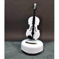 جعبه موزیکال طرح ویالون سفید