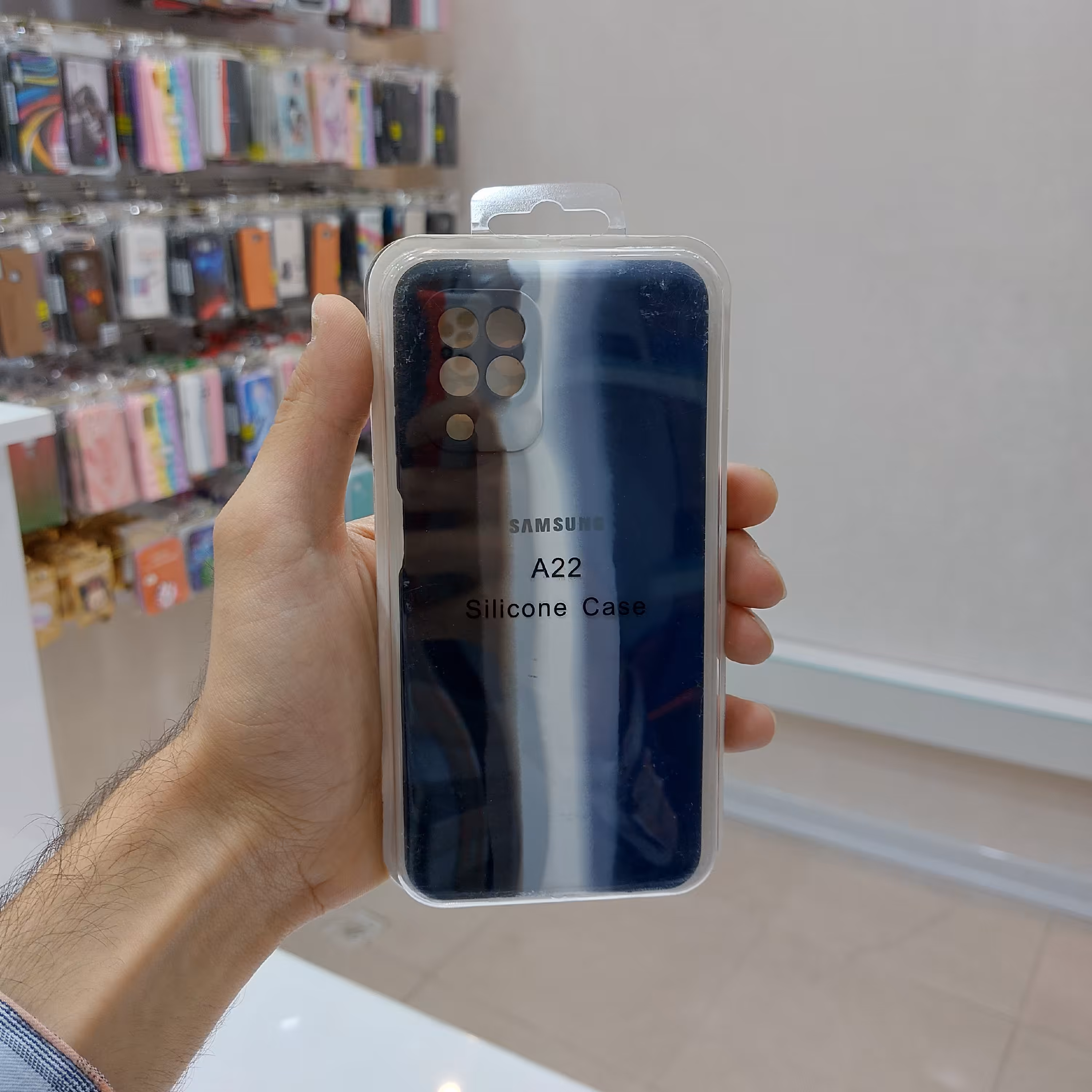 گارد و قاب سیلیکونی آبرنگی اورجینال پاک کنی طرح شماره 2 مناسب برای گوشی A22 4g/M32 4g