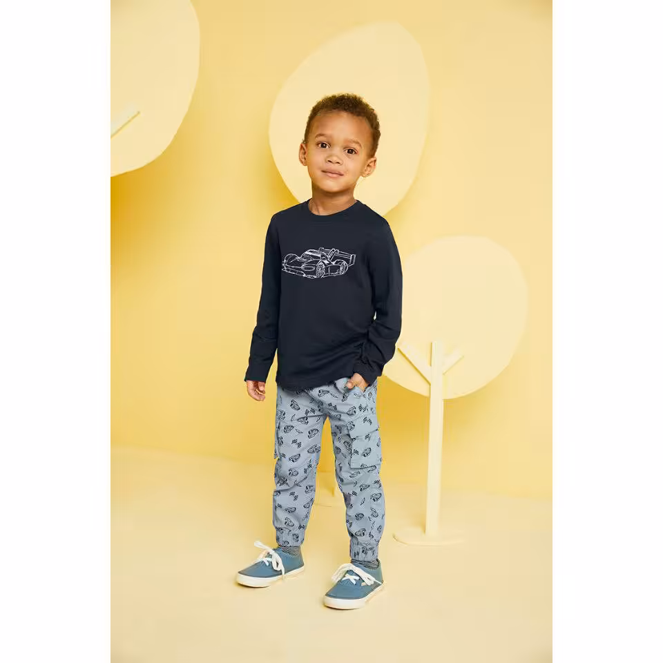 شلوار کتان شش جیب اورجینال پسرانه برند لوپیلو کشور آلمان سایز  18 تا 24 ماه 