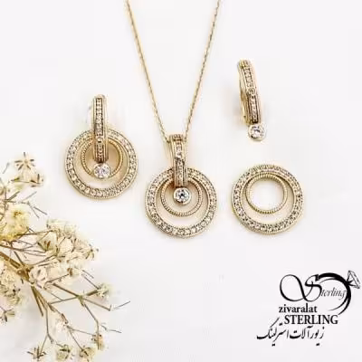 نیمست ژوپینگ دایره چند لاین طرح طلا کد 17717