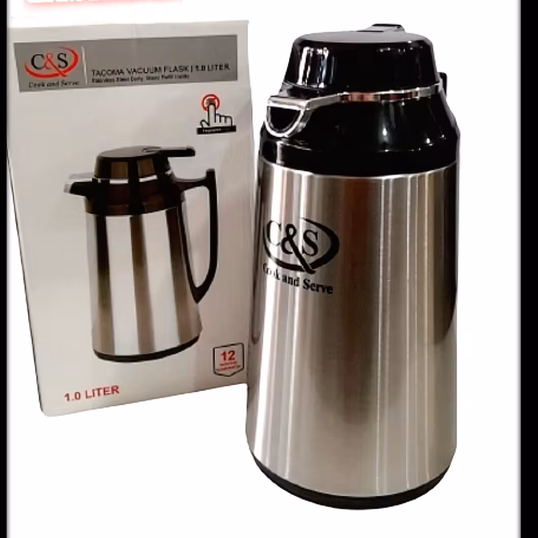 فلاکس 1 لیتر بدنه استیل سی اند اس 