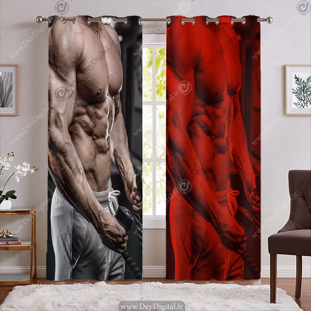 پرده پانچ باشگاه طرح حرکت جلوبازو BA-7531-s