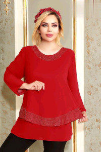 شومیز مجلسی سایز بزرگ نگین مصری