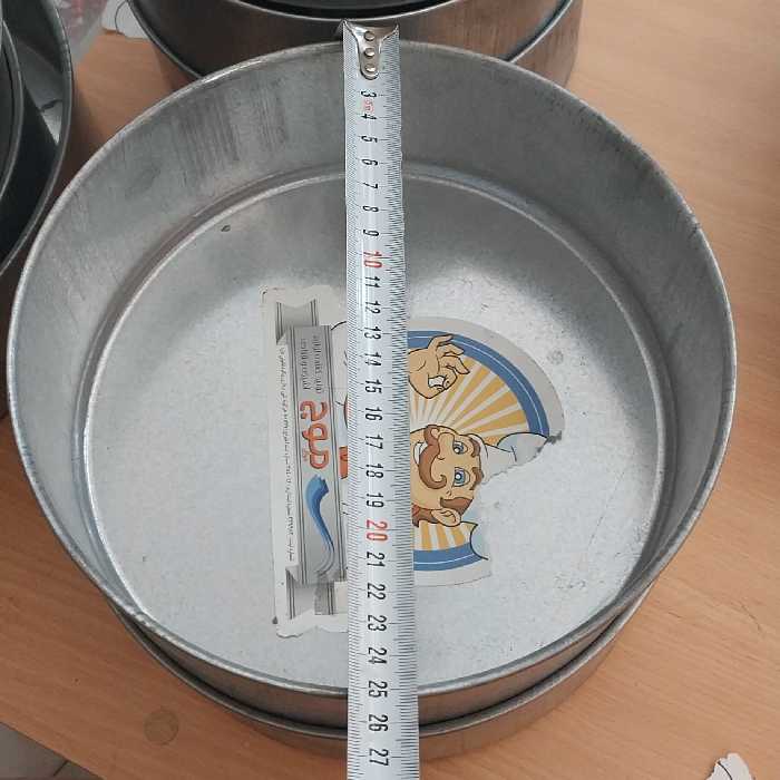 قالب کیک گرد موج 24 سانت  لبه بلند(ارتفاع9 (جنس گالوانیزه)