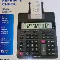 ماشین حساب چاپی برند کاسیو به همراه دو عدد رول چاپی