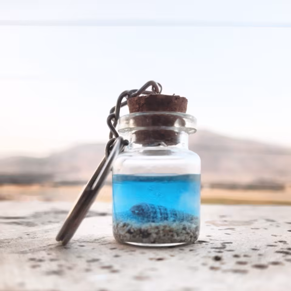 جاسوییچی طرح بطری آرزوها (دریا)نشکن و دارای مقاومت بالا در برابر ضربه ،دست ساز رزینی