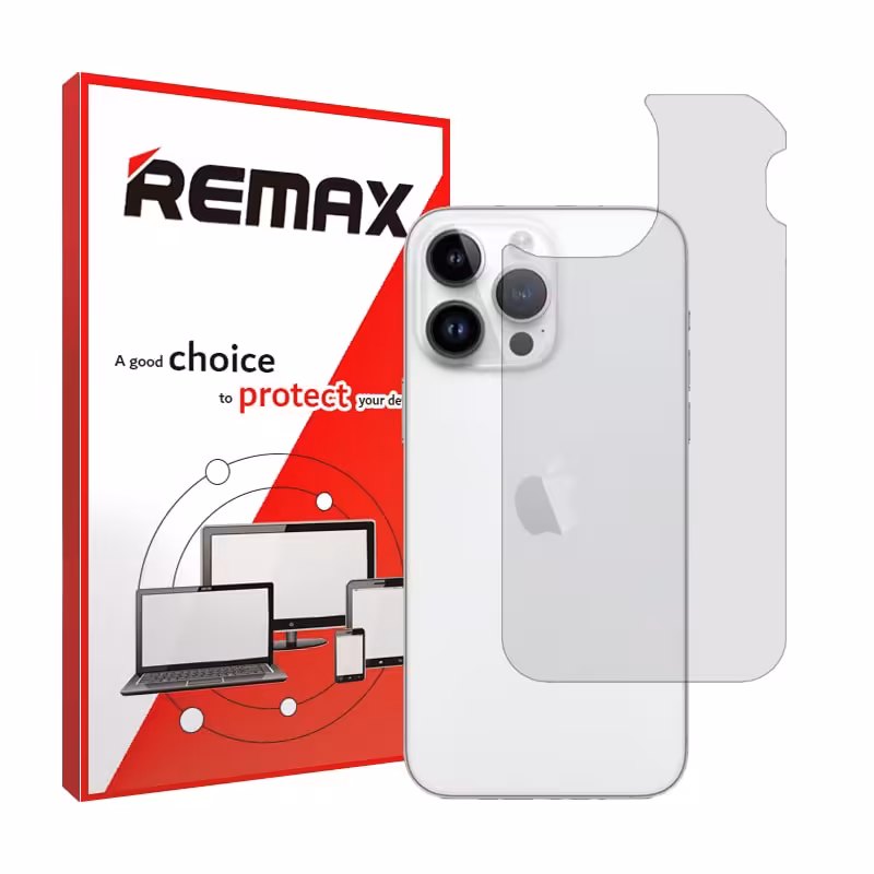 گلس پشت گوشی اپل iPhone 14 Pro مدل هیدروژلی شفاف برند ریمکس کد S