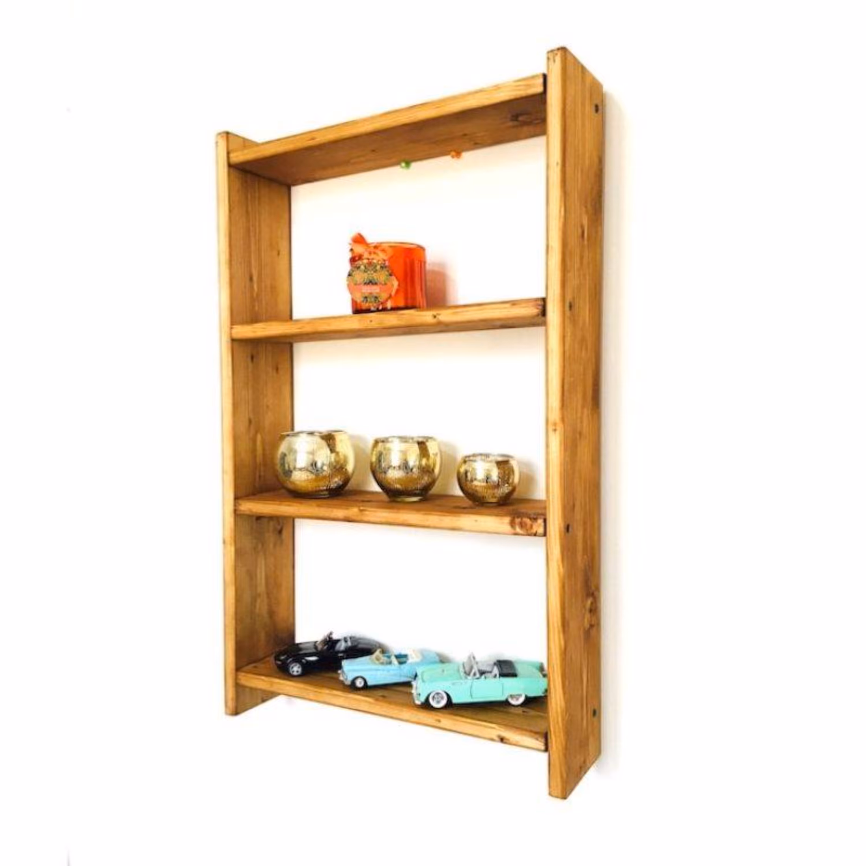 شلف دیواری روستیک دکور مدل رامین W1510