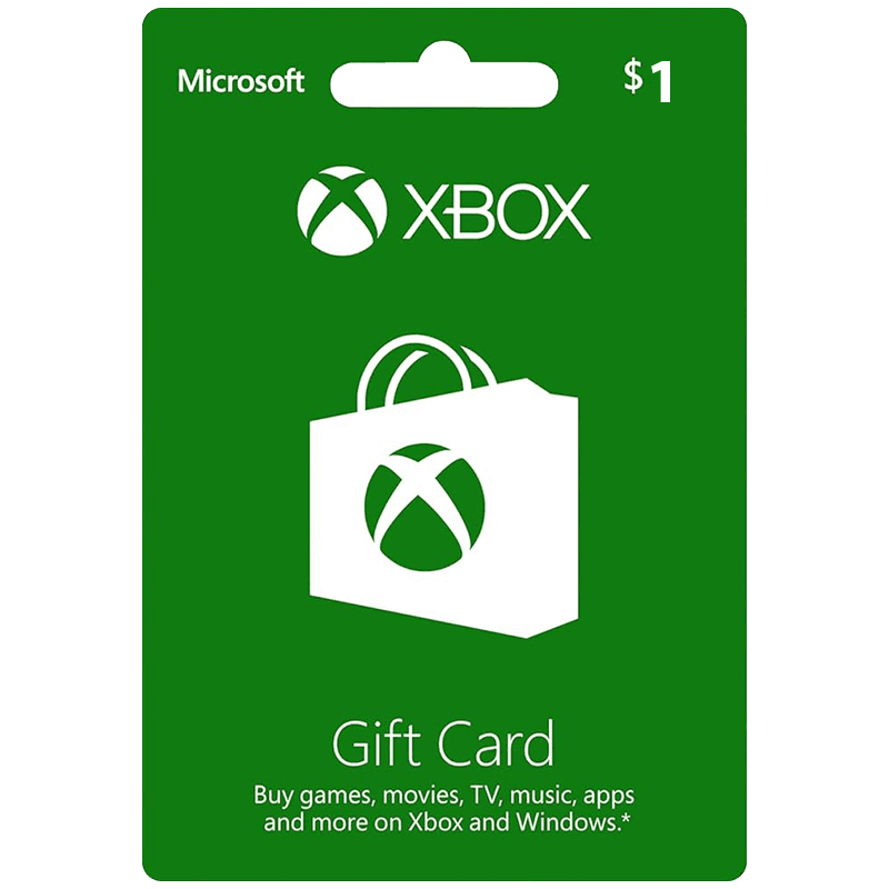 خرید گیفت کارت 1 دلاری ایکس باکس