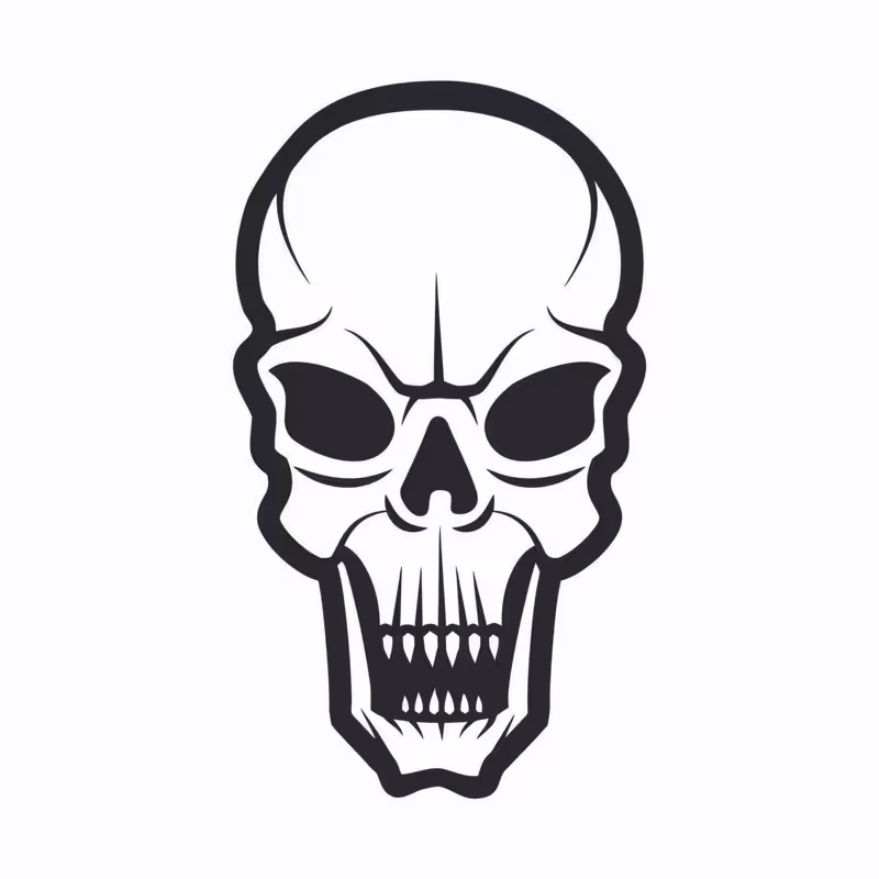 استیکر دیواری مدل اسکلت