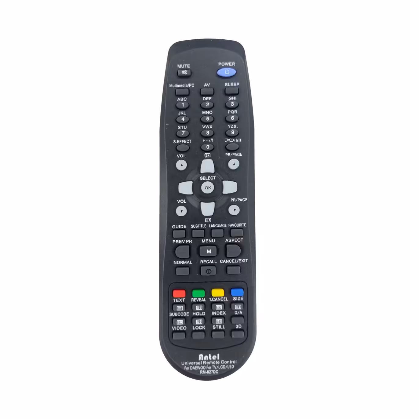 کنترل همه کاره تلویزیون ال ای دی و ال سی دی دوو Daewoo مدل RM-827DC