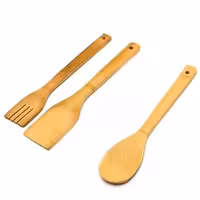 کفگیر چوبی 3 تایی آشپزخانه بدون استند