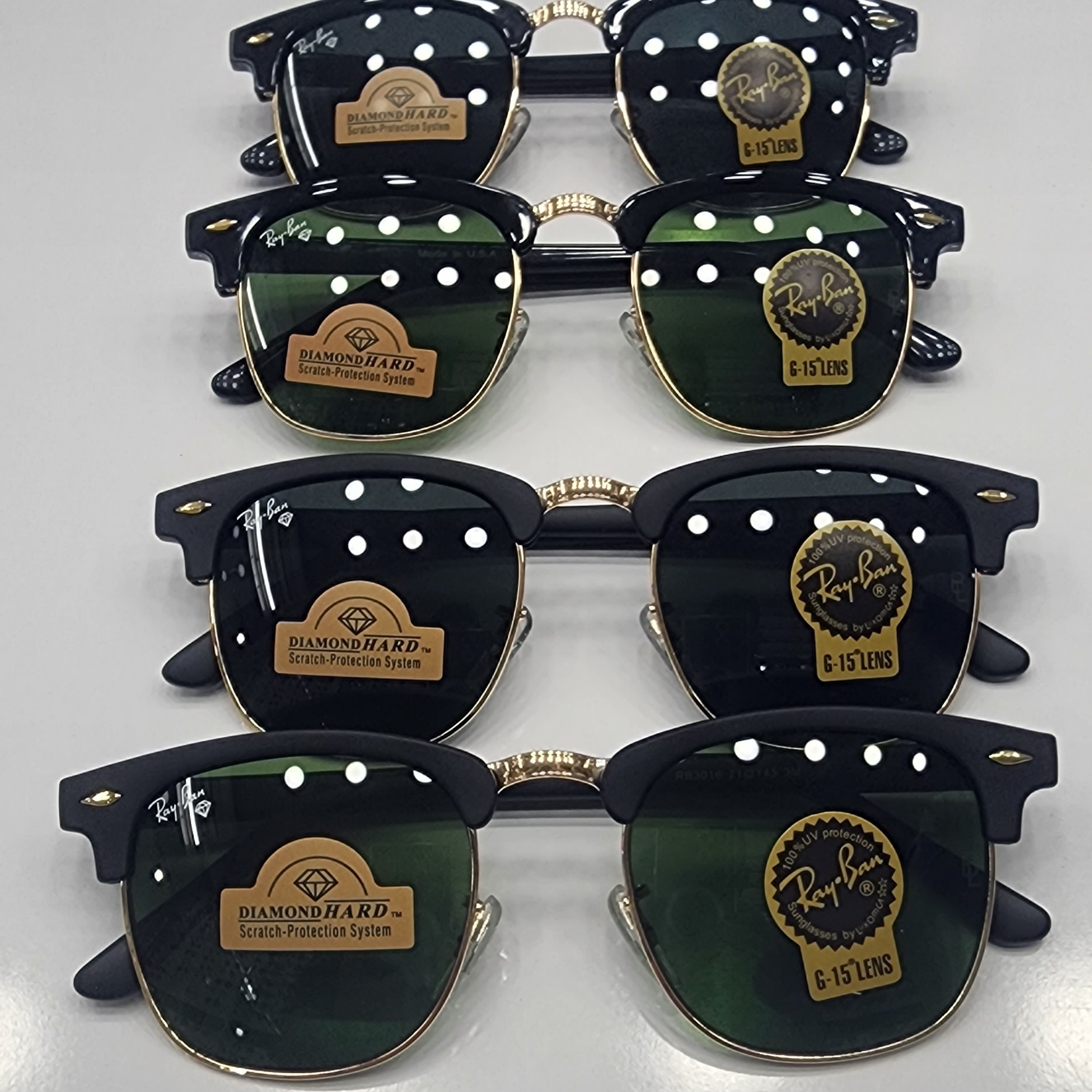 عینک ریبن مدل کلاب مستر رنگ ثابت ضد خش لنز سرامیک  کیفیت درجه یک یک سال گارانتی 