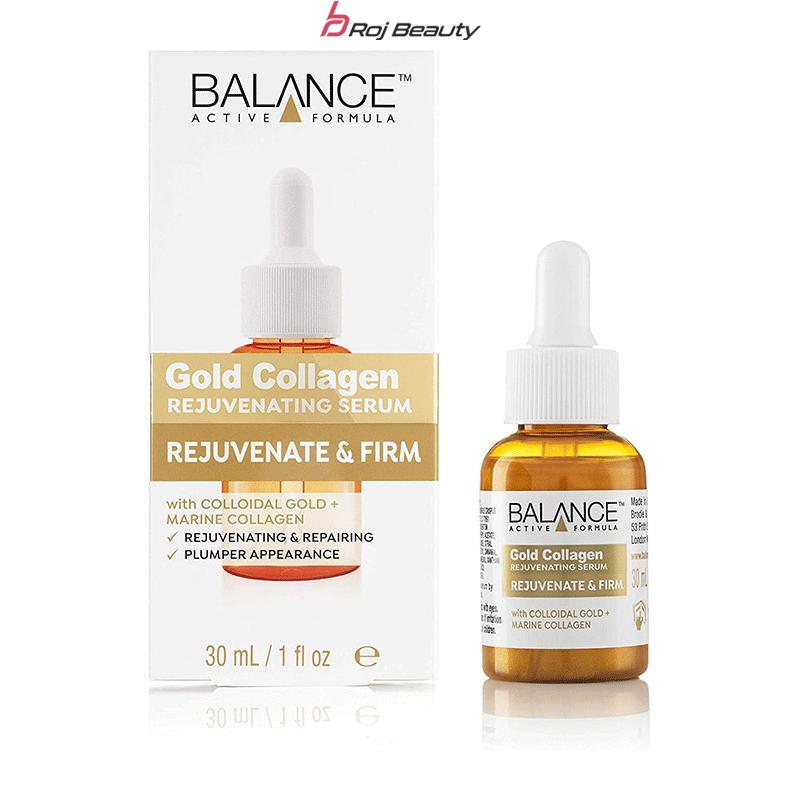 سرم ضد چروک و جوان کننده بالانس حاوی کلاژن حجم 30 میل Balance Rejuvenating Gold+Marine Collagen Serum