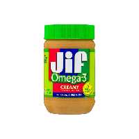 کره بادام زمینی جیف مدل omega3اورجینال454گرم