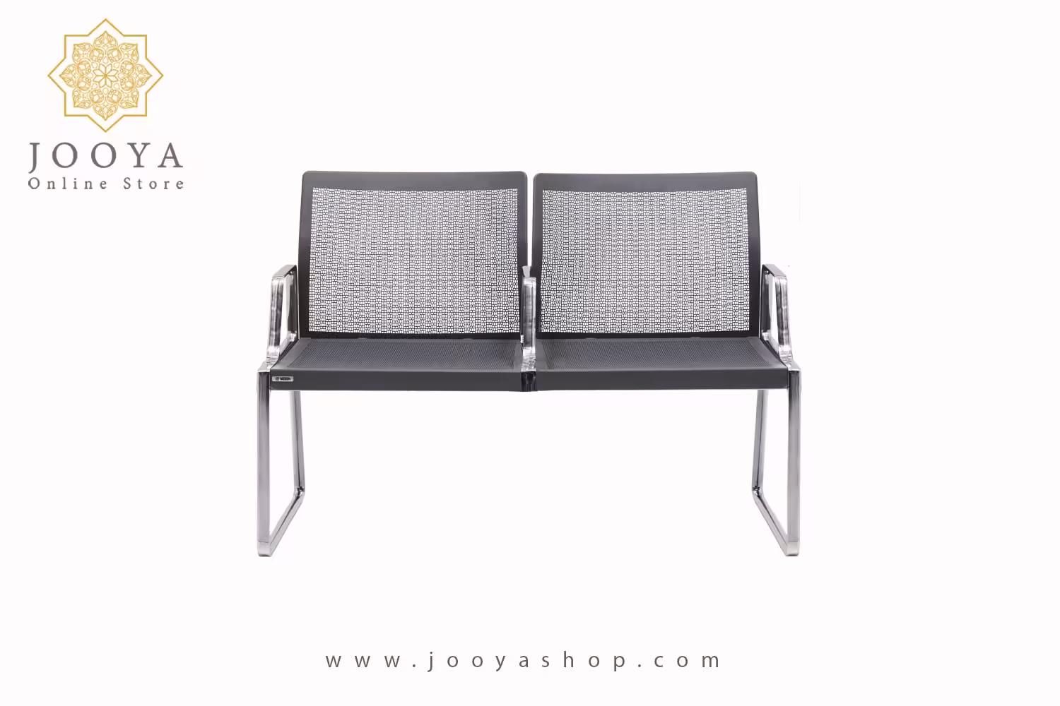 نیمکت نظری مدل ترانزیت کف و پشت فلزی پانچ دو نفره کد N972