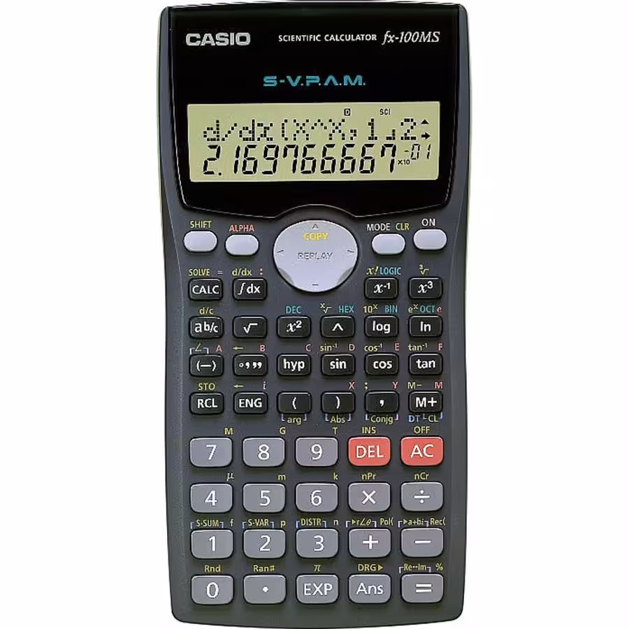 ماشین حساب مهندسی کاسیو مدل fx-100MS