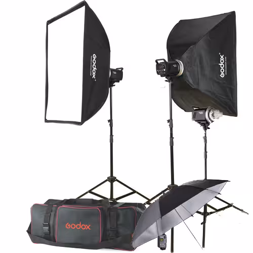 کیت فلاش 3 شاخه استودیویی گودکس Godox MS200-F 3 Monolight Kit