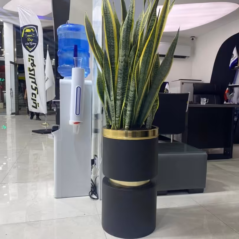 گلدان فایبرگلاس کمربندی 