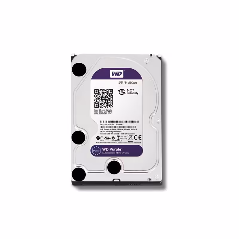 هارددیسک اینترنال وسترن دیجیتال مدل WD PURPLE  ظرفیت 1 ترابایت