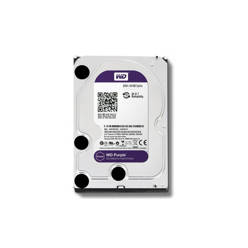 هارددیسک اینترنال وسترن دیجیتال مدل WD PURPLE ظرفیت 1 ترابایت