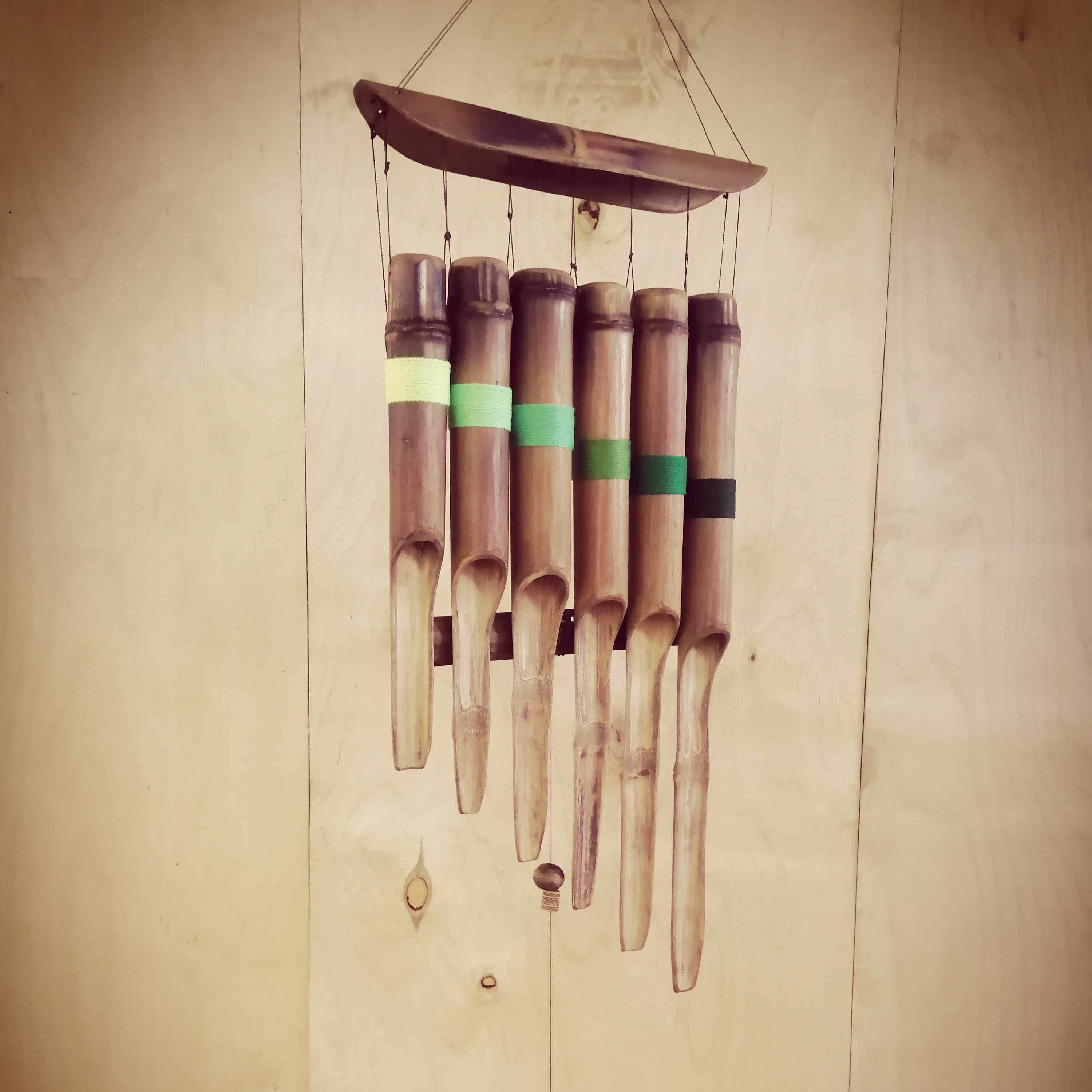 باد زنگ (بامبو) مدل ماهی - زنگ باد 