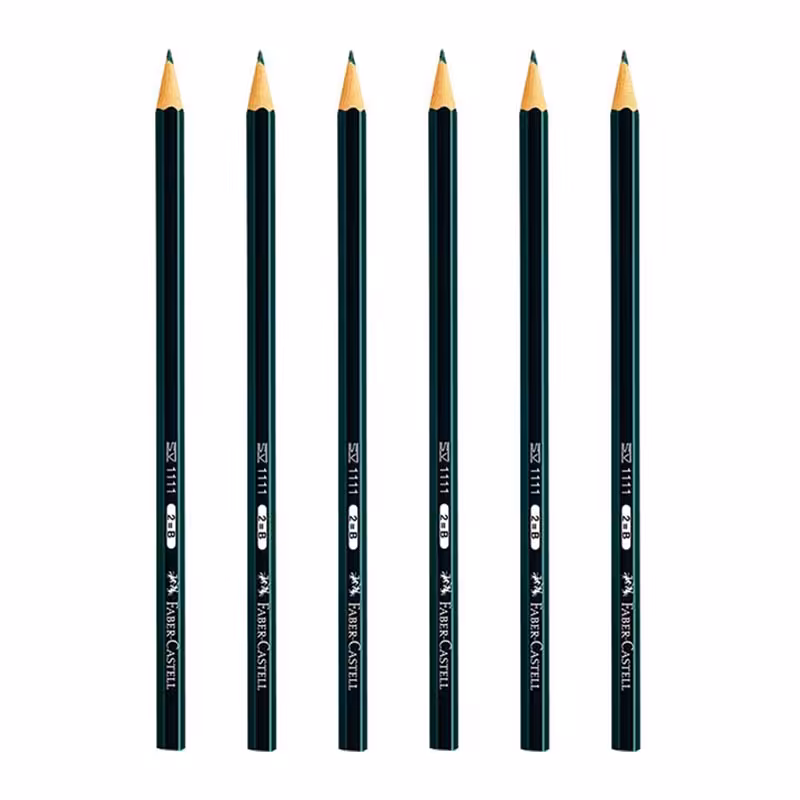 مداد مشکی فابر کاستل (6 عددی) Faber Castell مدل SV-1111