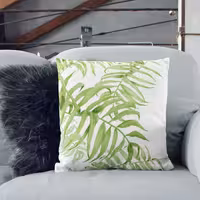 کوسن های طرح برگ انجیری ترند شده برای طراحی داخلی خونه ی دلنشین و گرم 