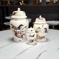 بانکه مدل جینجر جار طرح چکاوک کد 123 مجموعه سه عددی