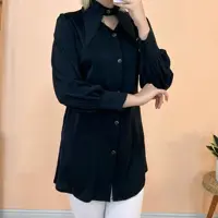 شومیز مجلسی کد 12750 پارچه الیزا درجه یک ترک رنگ مشکی ارسال رایگان