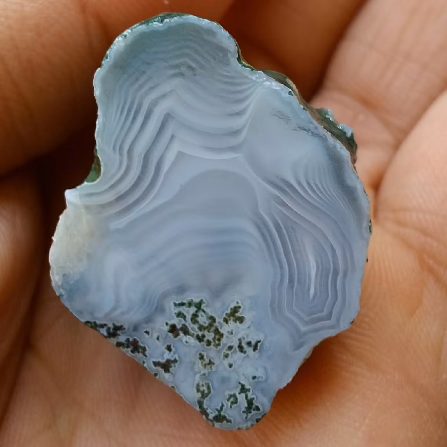 اسلایس سنگ راف عقیق سلیمانی 3بعدی خزه ای بینظیر محشر 100 در 100 طبیعی شاهکار خلقت دیدنی
