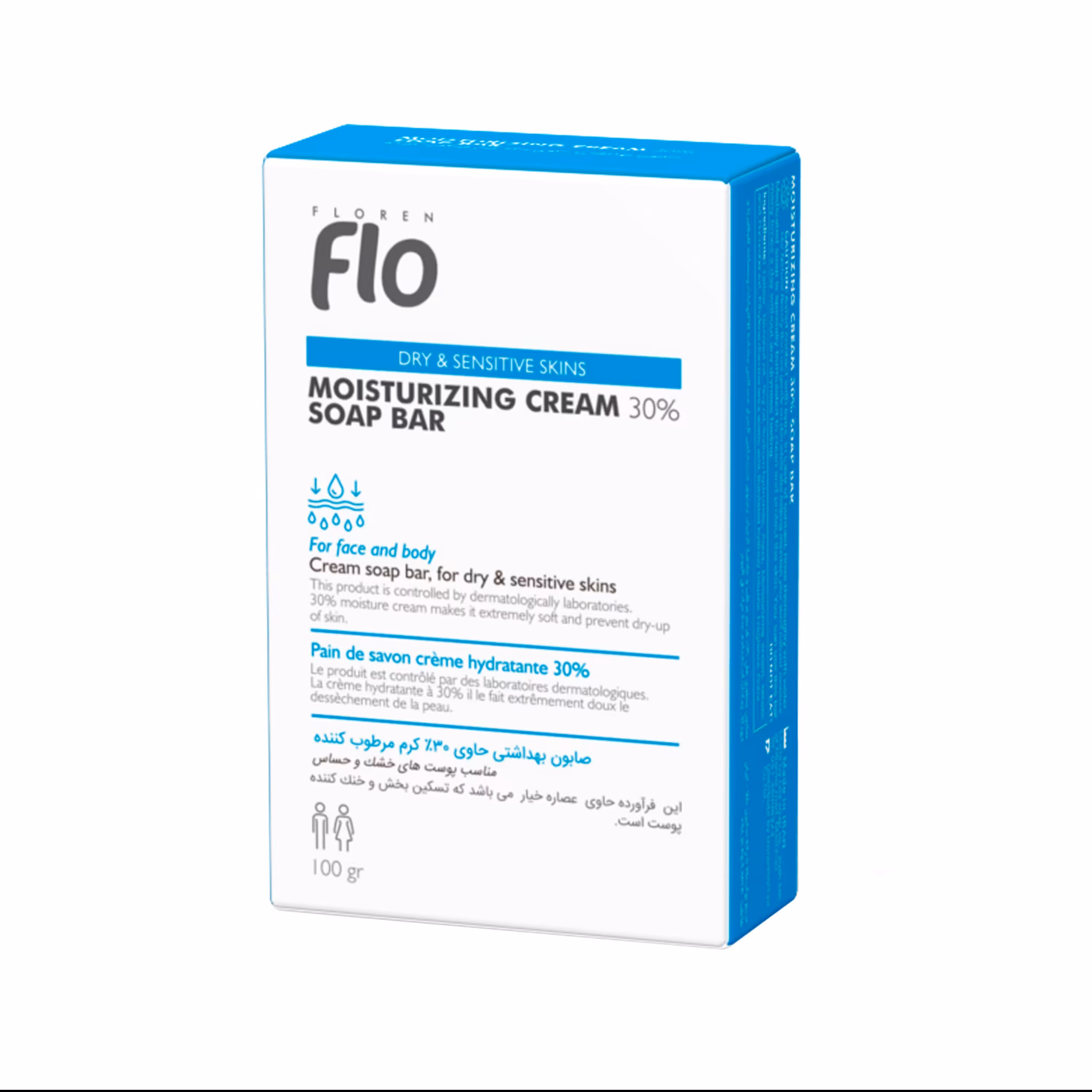 صابون شستشو فلو مدل مرطوب کننده وزن 100 گرم