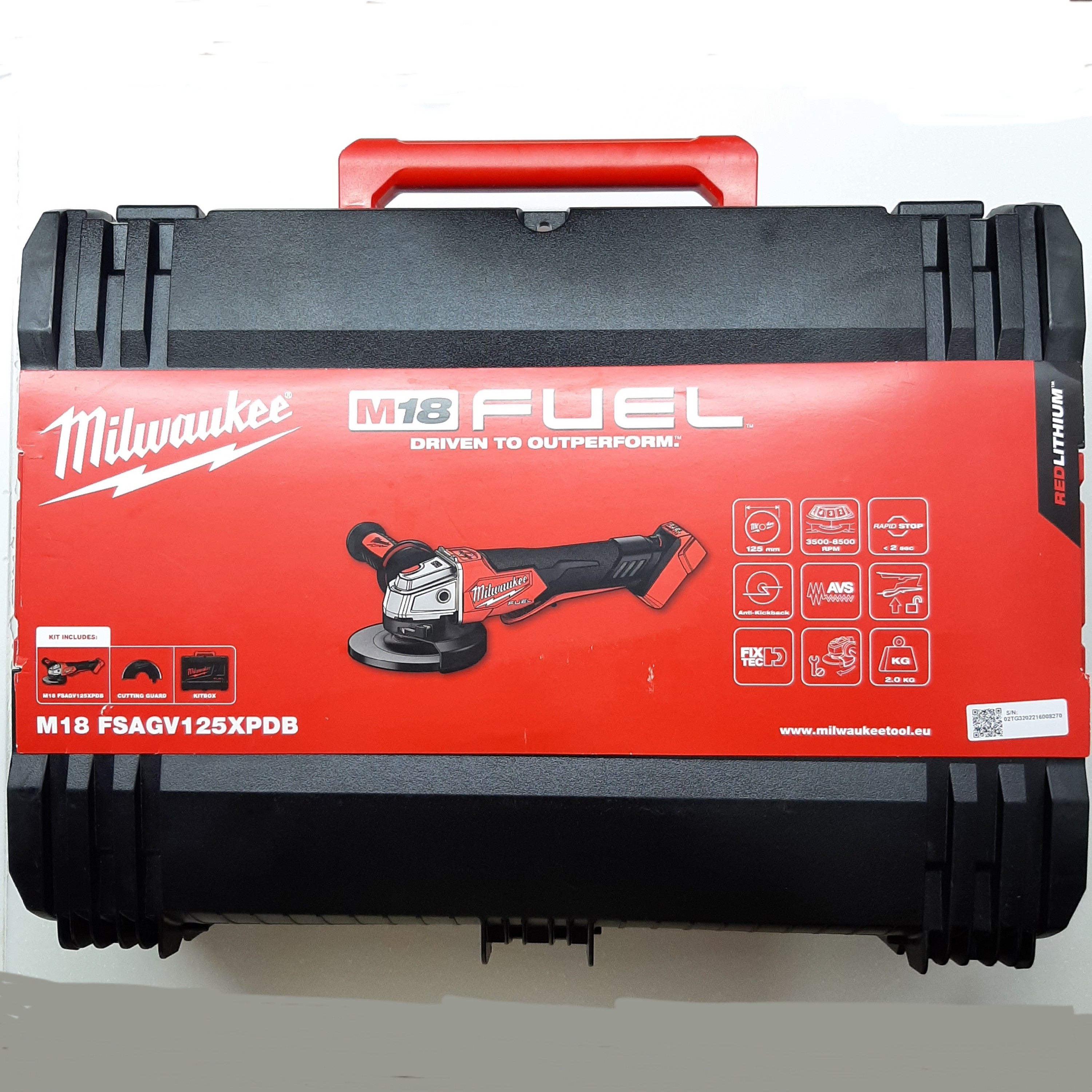 مینی فرز شارژی میلواکی مدل M18 FSAGV125XPDB