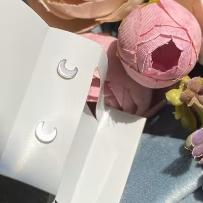 گوشواره نقره مینیمال عیار 925 گوشواره میخی نقره بینظیر برای کادو تولد