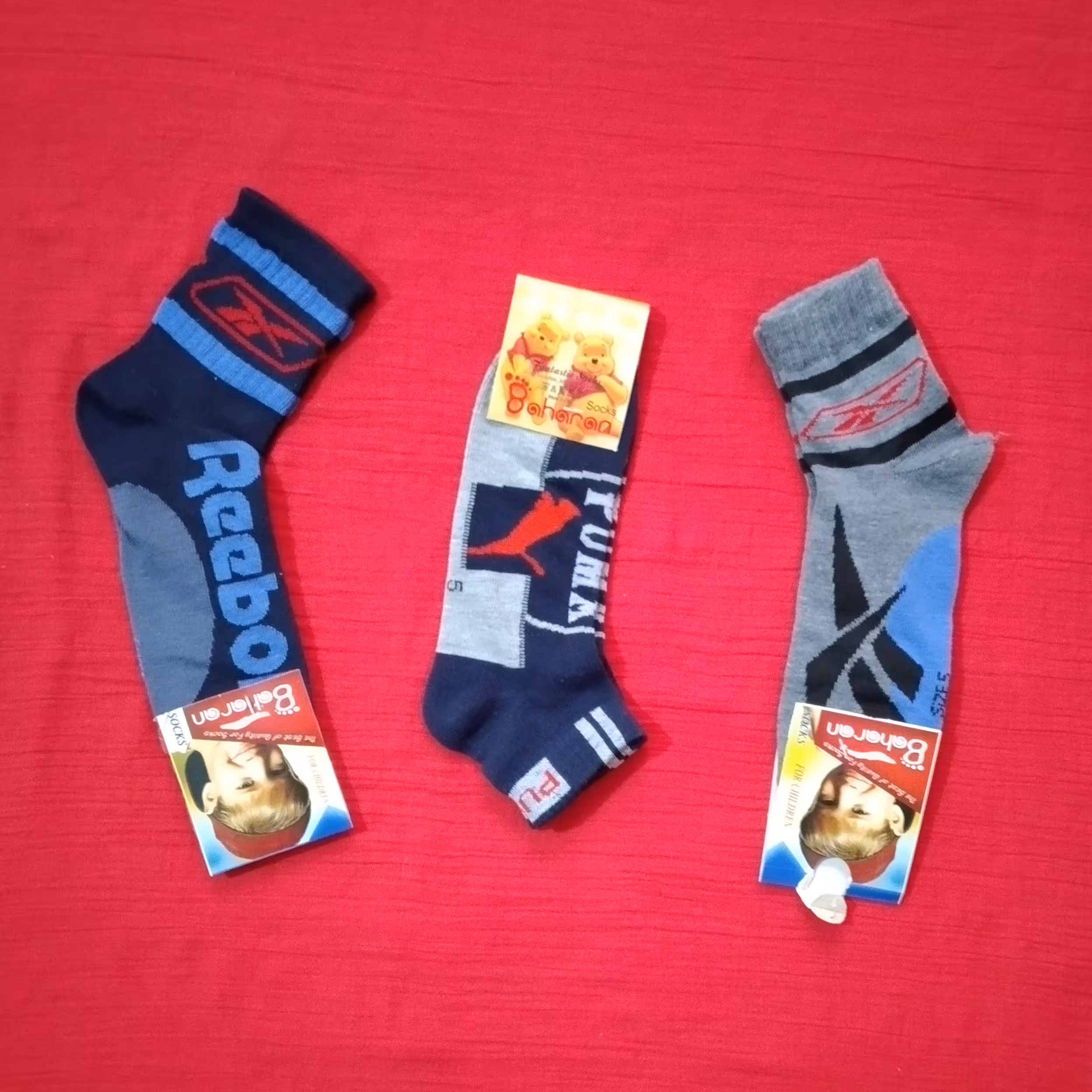 جوراب پسرانه خارجی  کد 2 پک  3 عددی 