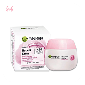 کرم مرطوب کننده گارنیر حاوی عصاره گل رز