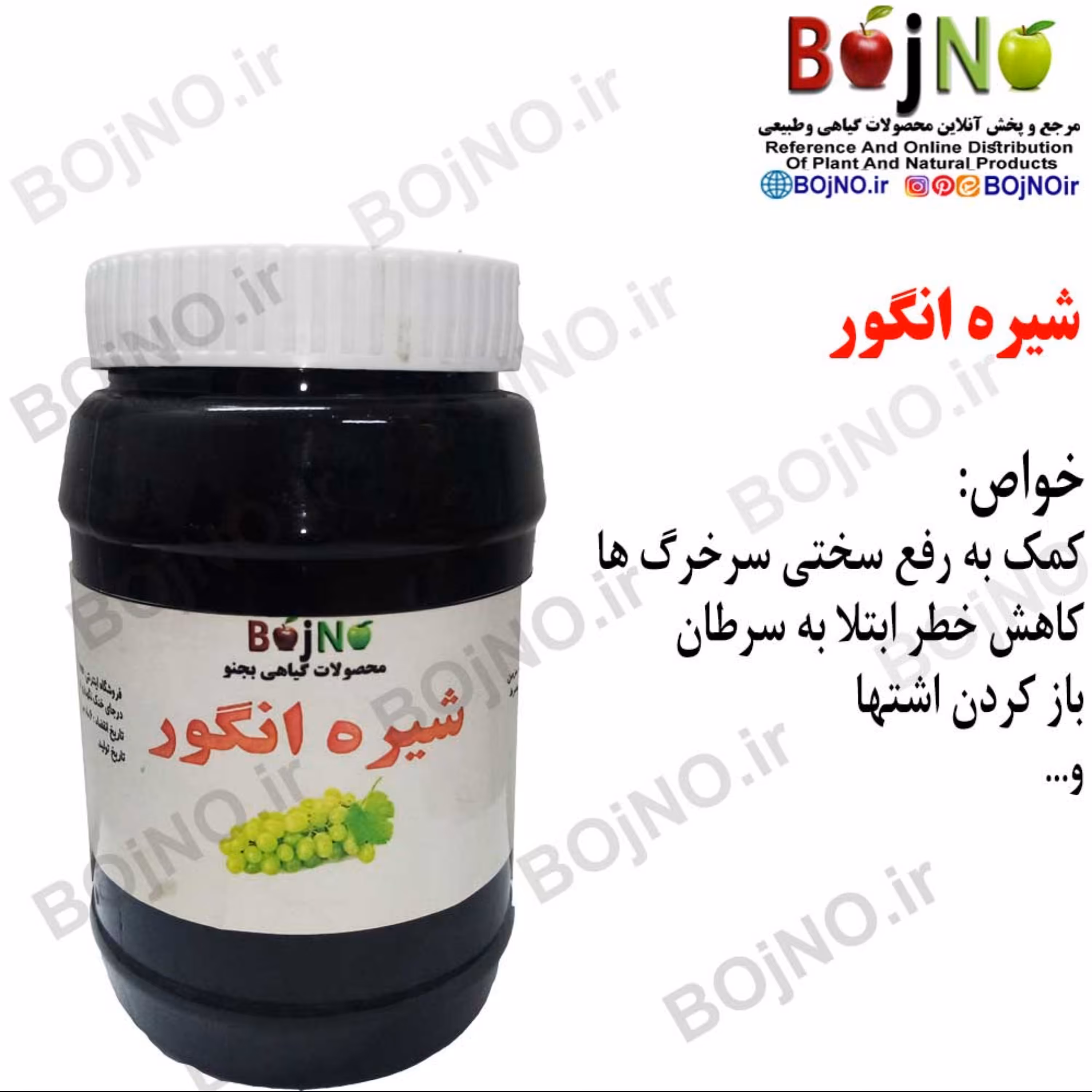 شیره انگور (نیم کیلویی) بجنو