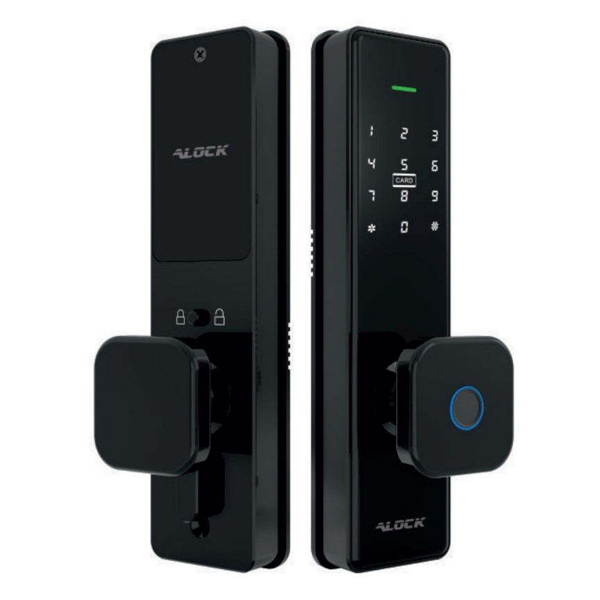 دستگیره دیجیتال هوشمند alock الاک مدل s350 پلاس رنگ مشکی