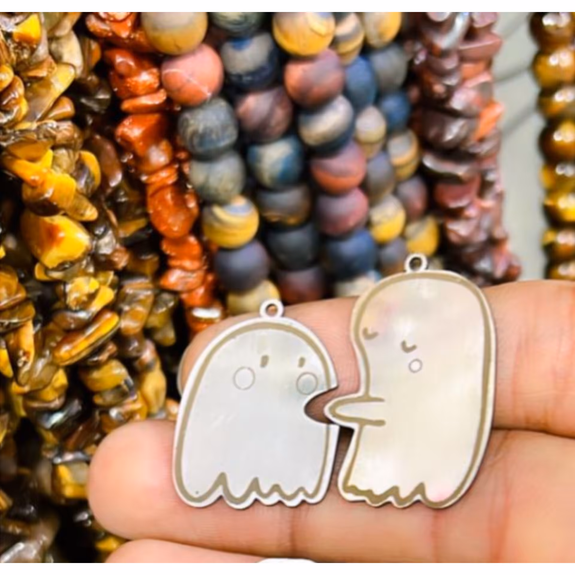 ست  پلاک میقولی  نقره ای استیل 