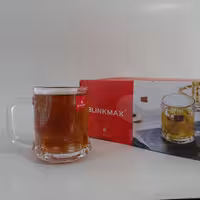 فنجان چایخوری مدل عینکی برند بلینک مکس  ساخت کشور چین ، هر بسته شامل 6 فنجان 