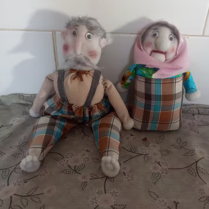 عروسک جورابی ننه نقلی بابا نقلی