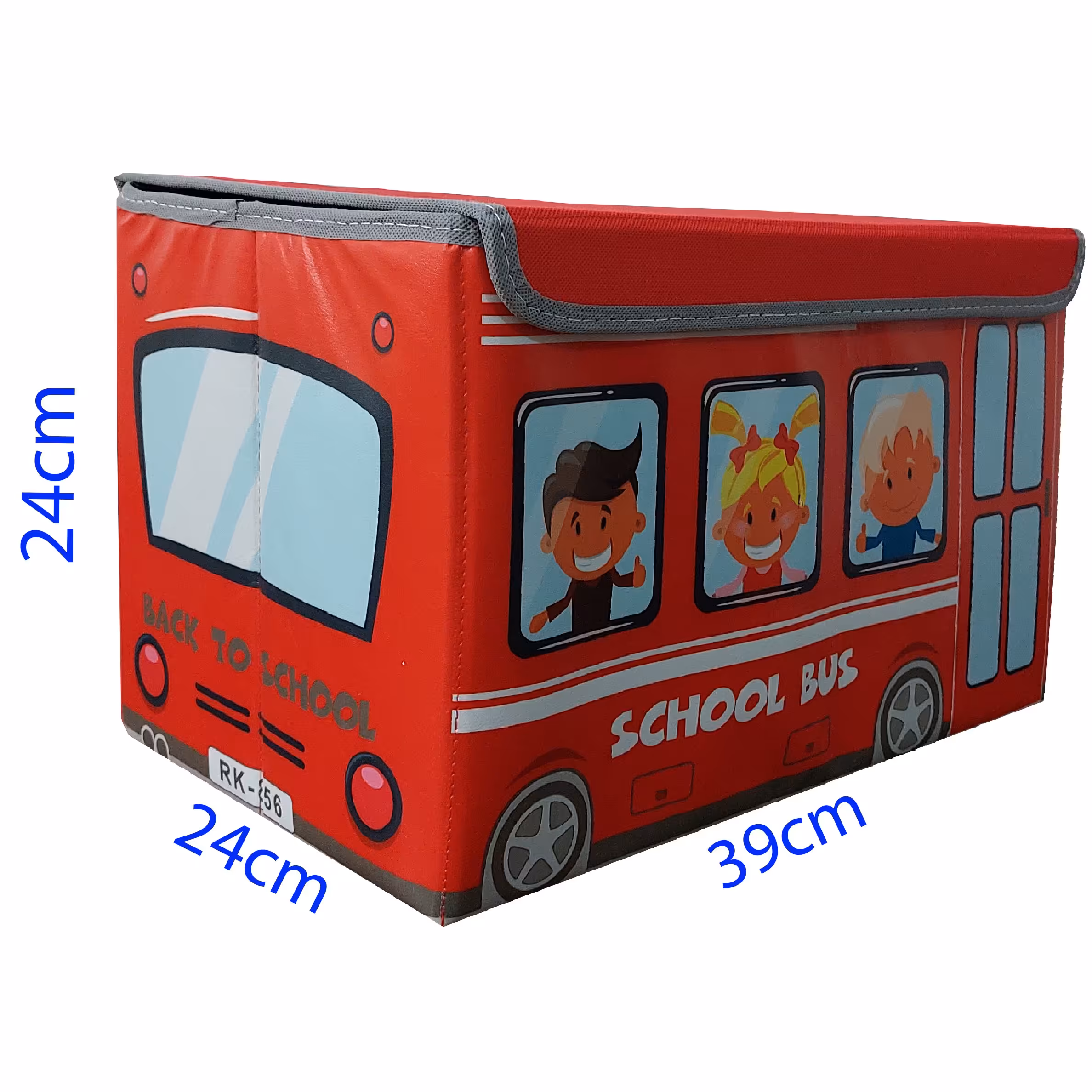 باکس (جعبه) مخصوص اسباب بازی کودکان ، قرمز رنگ ، ابعاد 24 در 24 در 39