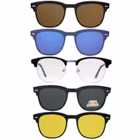 عینک طبی مگنتی مدل کلاب مستر با 4 کاور آفتابی کد 2218 مردانه و زنانه