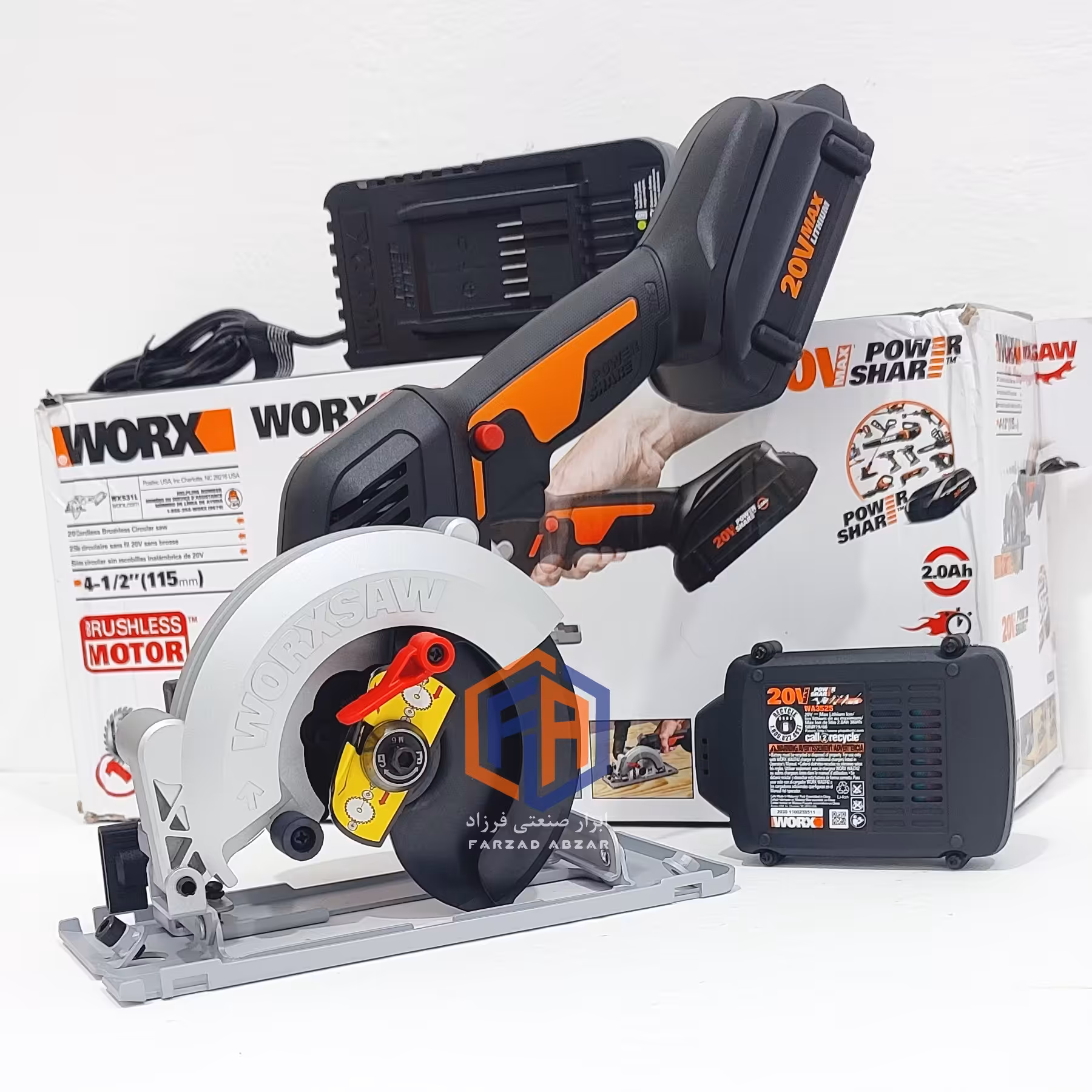 اره گردبر ماهواره ای شارژی ورکس مدل WX531L