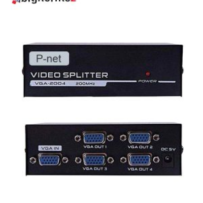 اسپلیتر 1 به 2 VGA پی نت 250MHZ مدل VGA-2502