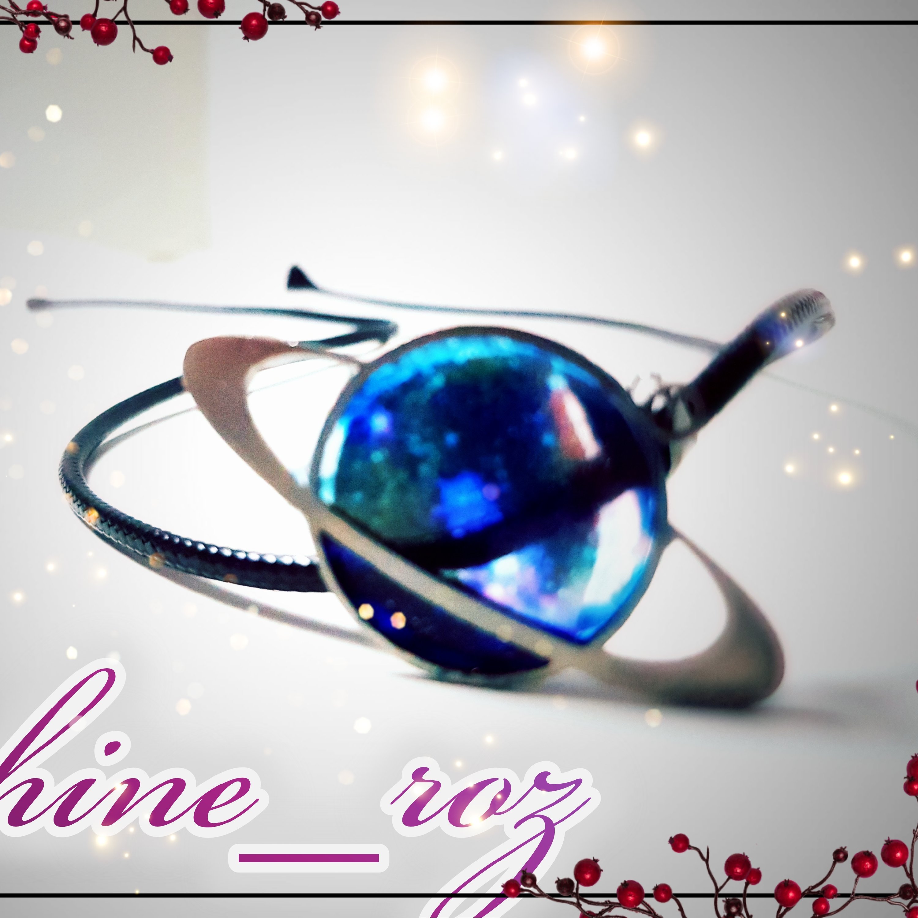 گردنبند رزینی طرح کهکشان