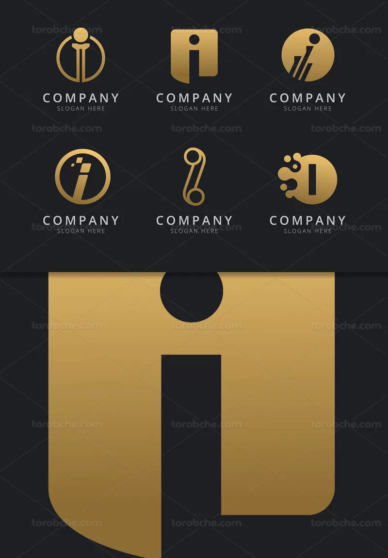 وکتور لوگو حرف لاتین I | گرافیک با طعم تربچه